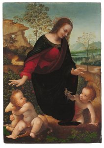The Madonna and Child with the Infant Saint John the Baptist by Leonardo da Vinci
