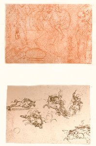 Two drawings by Leonardo da Vinci