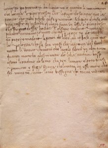 Unsigned extract from The Codex Trivulzianus by Leonardo da Vinci