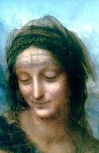 Virgin and Child with St Anne (detail) by Leonardo da Vinci