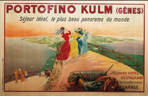 Advertisement for Portofino Hotel, Portofino Kulm, Illustration by Leonetto Cappiello by Leonetto Cappiello