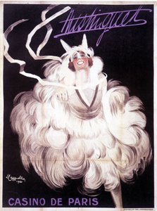 Poster Representing Mistinguett at the Casino de Paris