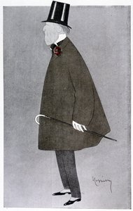 Comic portrait of Jacques Doucet in Fantasio