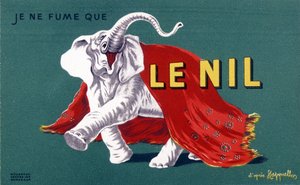 I Only Smoke the Nile (Cigarette Advertising Poster)