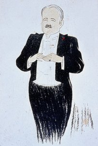 Marcel Prevost (1862-1941) French Novelist Drawing by Cappiello 1905