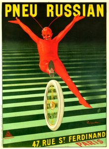 Pneu Russian American by Leonetto Cappiello