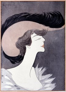 Portrait of Alice Roosevelt Longworth, daughter of Theodore Roosevelt. Cartoon by Leonetto Cappiello.
