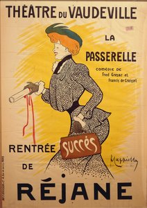 Theatre du Vaudeville: La Passerelle by Leonetto Cappiello by Leonetto Cappiello