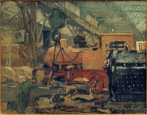 In an Assembly Hall by Leonhard Sandrock