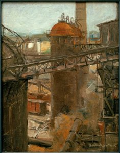 L. Sandrock, View of a Foundry by Leonhard Sandrock
