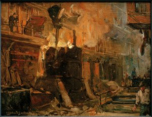 Steel Foundry by Leonhard Sandrock