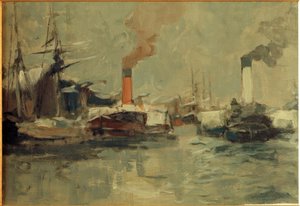 Paddle Steamer by Leonhard Sandrock