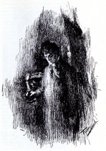 Illustration to drama The Masquerade by M. Lermontov, 1891