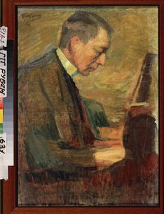 Portrait of Composer Sergei Rachmaninoff (1873-1943)