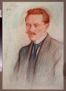 Portrait of the Poet Jurgis Baltrusaitis by Leonid Osipovic Pasternak