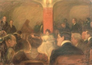 Concert of the Harpsichordist Wanda Alexandra Landowska (1879–1959) by Leonid Osipovic Pasternak