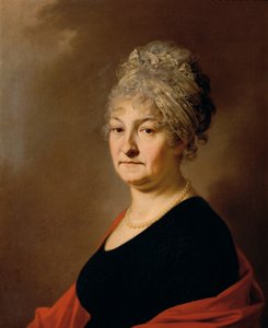 Bust Portrait of Baroness Schlassnig, née Barreaux by Leopold Blonder