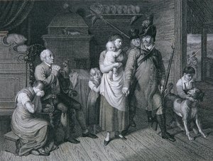 The Farewell of the Militiaman by Leopold Blonder
