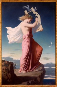Portrait of the Greek Poet Sappho Playing the Lyre