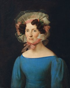 Lady in Blue Dress