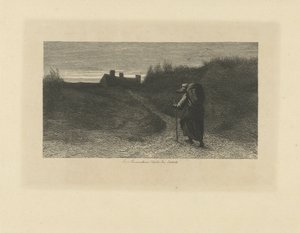 Walker in a Dune Landscape by Leopold Lowenstam