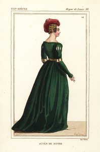 Agnes of Savoy, Countess of Longueville by Leopold Massard