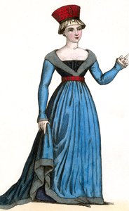 Marie de Fayel wife of Renaud-de-Nanteuil and mother of Marguerite-de-Nanteuil, under the reign of Charles VII by Leopold Massard