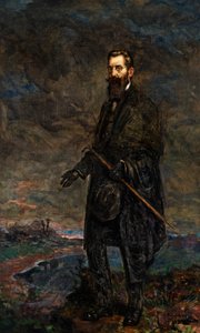 Portrait of Theodor Herzl by Leopold Pilichowski