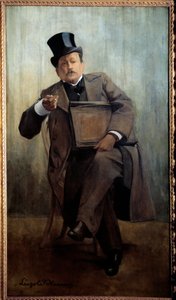Portrait of Georges Courteline (1858-1929) by Leopold Stevens