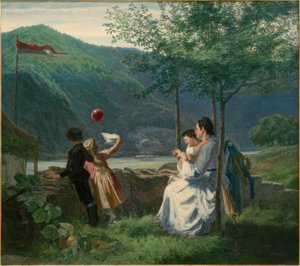 The Ship Landing in Weißenkirchen by Leopold Till