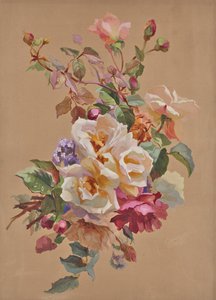 Roses and Forget-me-nots