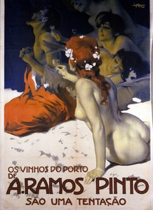 Advertising for Portuguese wines (poster by Leopoldo Metlicovitz, ca. 1915)
