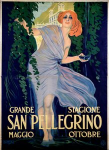 Advertising Poster for San Pellegrino Spa City, Italy