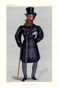 Major-General Henry Hope Crealock - Portrait Standing Holding Cane and Top Hat by Leslie Matthew (1851 1922) Ward