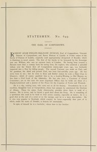 The Earl of Camperdown by Leslie Matthew Ward