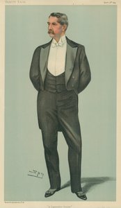 Mr Henry White, A Diplomatic Cousin, Vanity Fair Cartoon by Leslie Matthew Ward