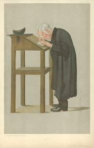 Mr W A Spooner, Spooner, 21 April 1898, Vanity Fair cartoon by Leslie Matthew Ward