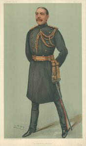 Mr William Dudley Ward, A permanent warrior, 30 May 1901, Vanity Fair cartoon by Leslie Matthew Ward