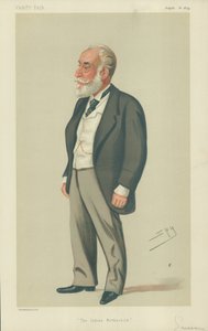 Sir Albert Abdallah David Sassoon, The Indian Rothschild, 16 August 1879, Vanity Fair Cartoon by Leslie Matthew Ward