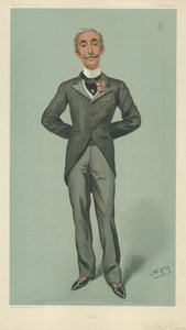 Sir Albert Edward Sassoon, Hyde, 1 February 1900, Vanity Fair cartoon by Leslie Matthew Ward