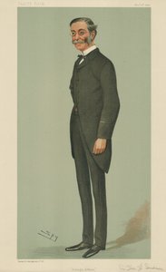Sir Thomas Henry Sanderson, Foreign Affairs, 10 November 1898, Vanity Fair cartoon by Leslie Matthew Ward