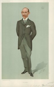 The Earl of Yarborough, Brocklesby, 2 January 1896, Vanity Fair cartoon by Leslie Matthew Ward