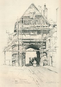 The Gatehouse Rochester, 1925 by Leslie Matthew Ward
