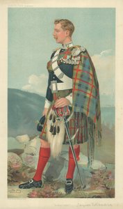 The Marquis of Tullibardine, Scottish Horse, 23 March 1905, Vanity Fair Cartoon by Leslie Matthew Ward