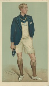 W E Crum, President of the Oxford University Boat Club by Leslie Matthew Ward