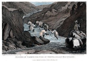 Manner of Washing for Gold in the Brazilian Mountains