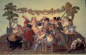 French Revolution of 1789: The Republican Meal by Lesueur Brothers