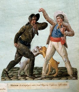 French Revolution: Two Citizens Fighting by Lesueur Brothers