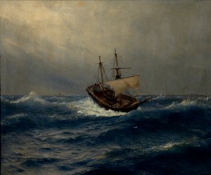 Storm on the Sea, 1887 by Lev Felixovich Lagorio