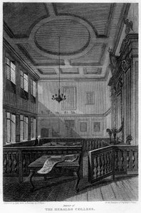 Interior of the Heralds College, London by Lewis